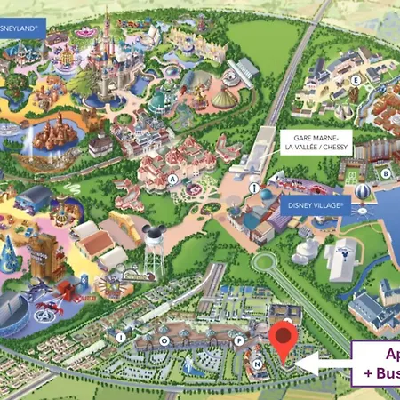 Appt 8 P, Parking, Disney Direct, Vallee Village Serris Esterno foto